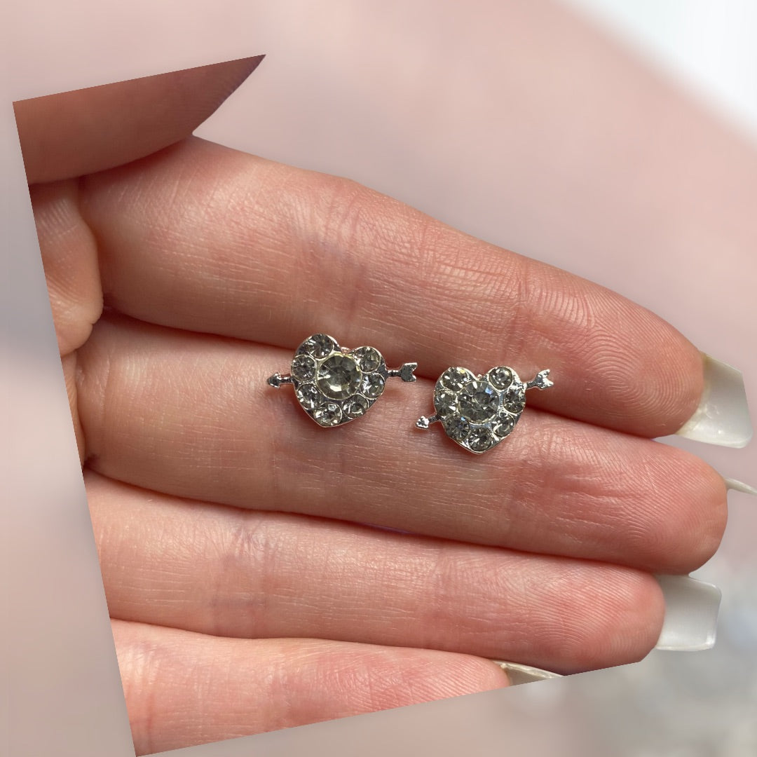 Heart Bling Earring